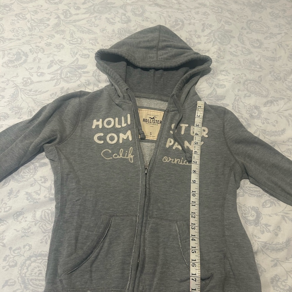 Hollister Charcoal Hoodie with Logo